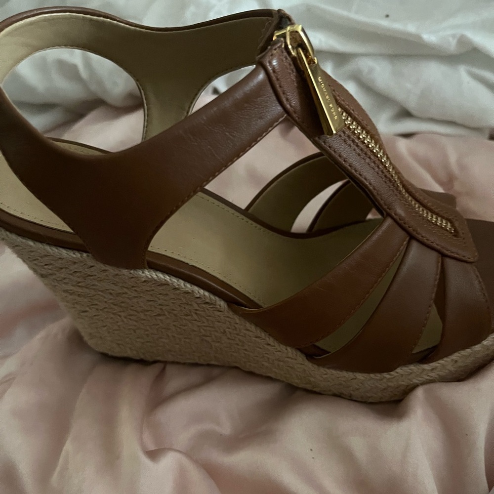 Michael Kors Brown Leather Sandals - Picture 6 of 6